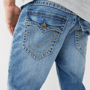 TRUE RELIGION ROCCO BIG T SKINNY JEAN 34"